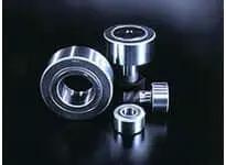 Single stud NUCF24-1R uncaged needle roller bearing, pack of 1, M24x1.5 stud, steel rollers, suitable for linear slide units
