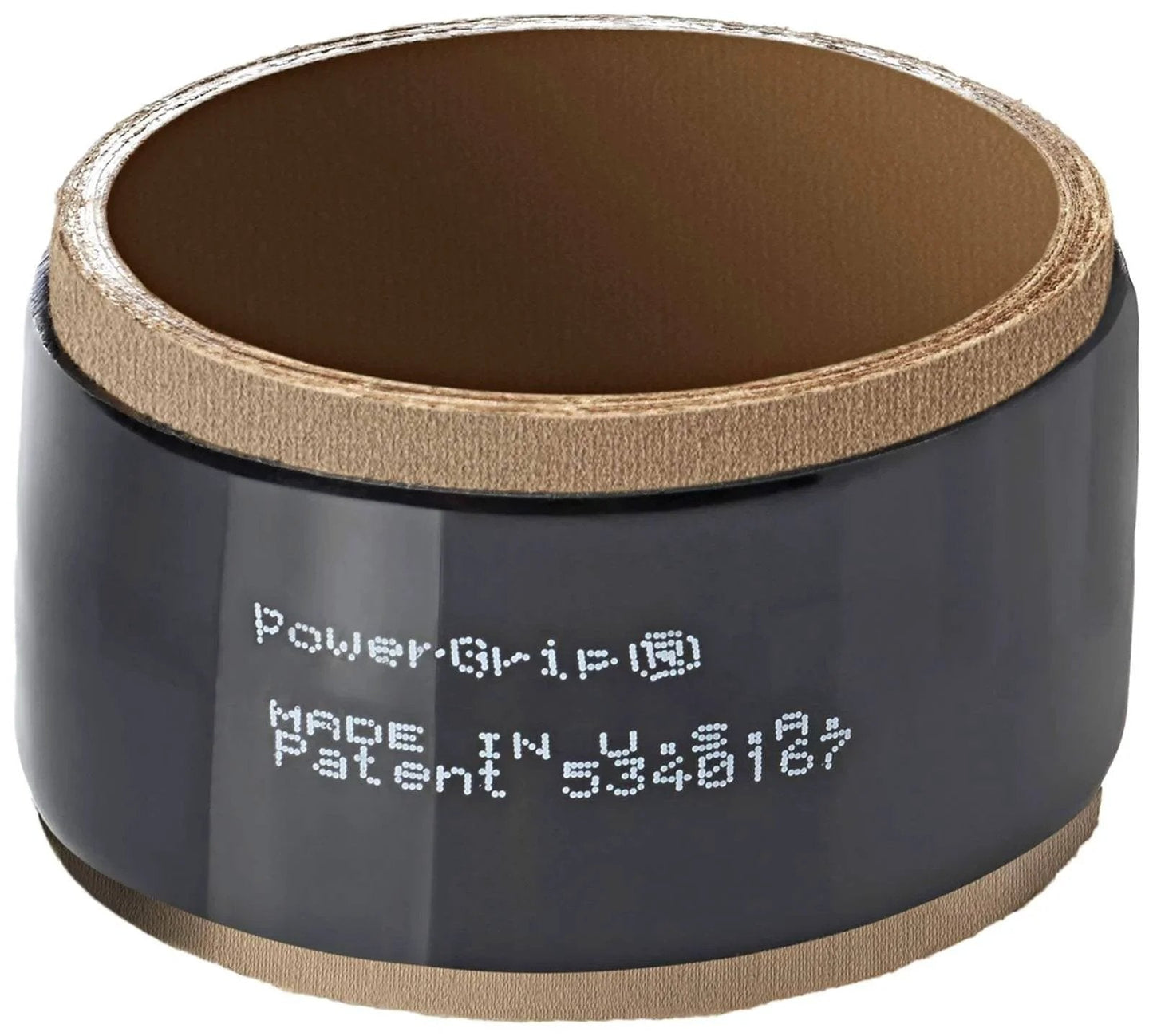 SB Hose Clamp Fits Outer Diameter Thirteen Sixteenths To Fifteen Sixteenths Inches Nominal Hose Inside Diameter One Half Inch Made From Durable Nylon Fiber With PowerGrip Technology For Enhanced Wear Resistance And Tooth Strength Gates; black nylon fiber clamp with text 'PowerGrip' and 'Made in USA' visible.