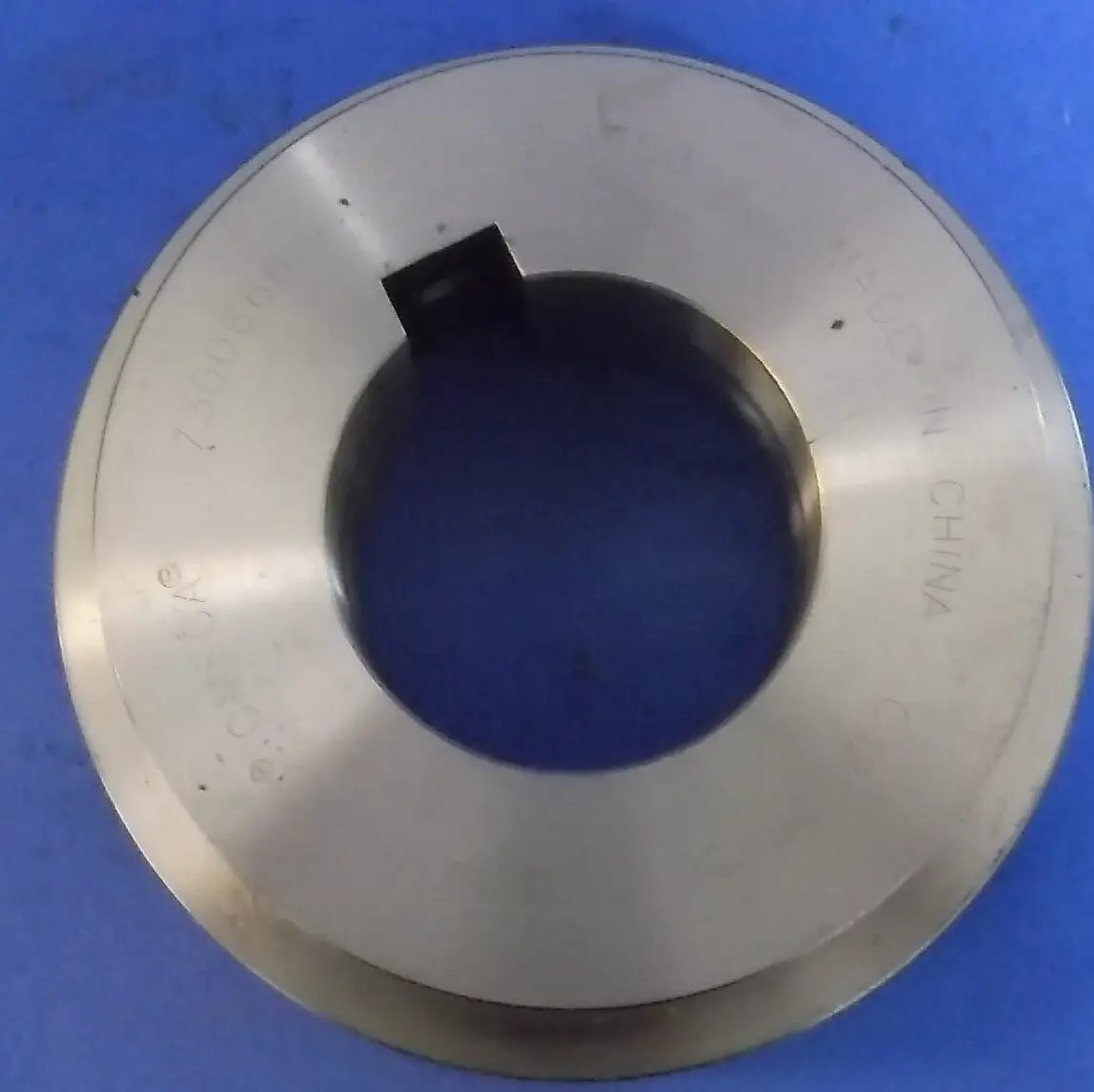 Front view of Omega Hub 30HSB-2.3750 Rexnord 7300666 Compatible Power Transmission Shaft Hub, durable metal construction