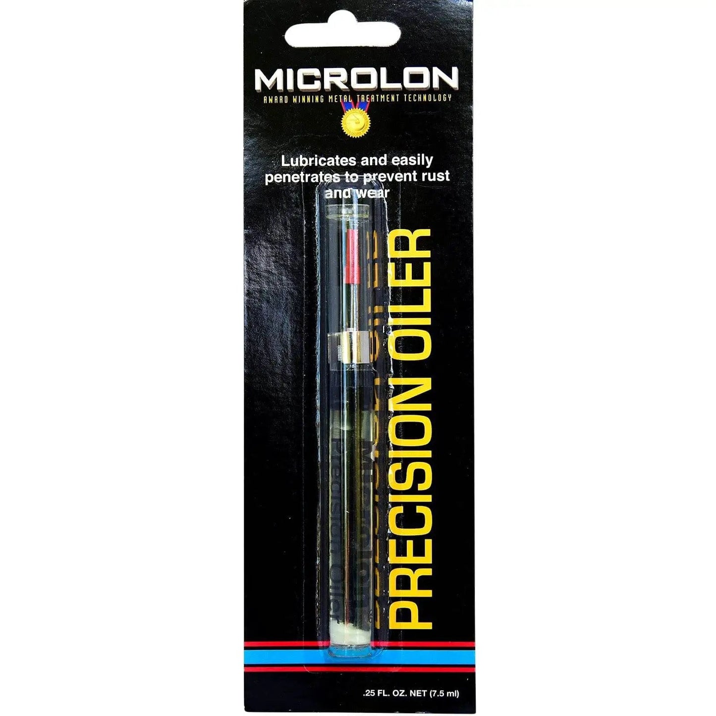 Packaging of Precision Oiler With Pen Point Applicator For Metal To Metal Contacts Great For Crossbows, Fishing Reels And Sewing Machines Premium Lubricant For Smooth Performance And Long Lasting Quiet Operation