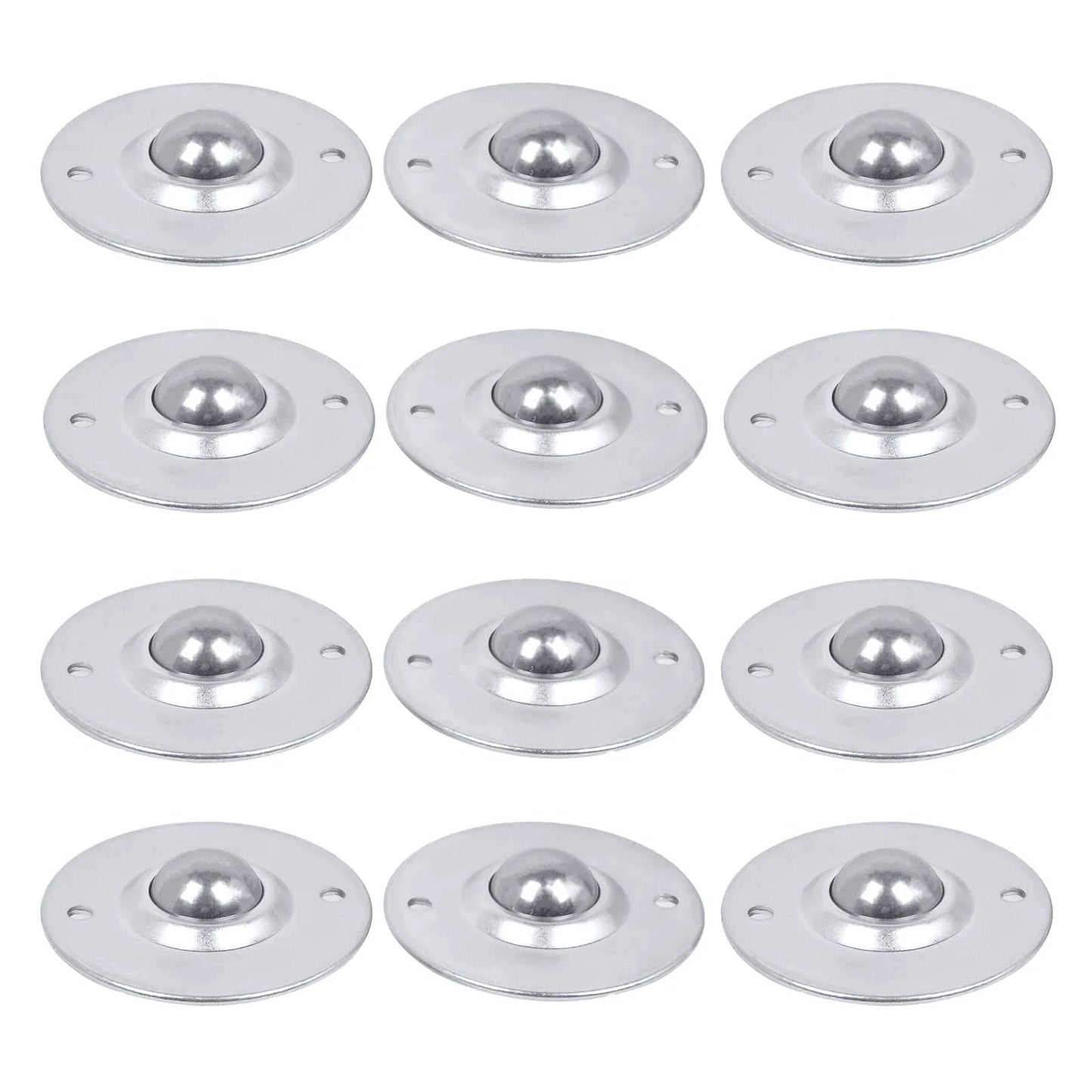 12-Pack Roller Ball Transfer Bearing Casters - 1 Inch Ball Transfer Rollers Unit Conveyor for Furniture Table Transmission,Carbon Steel,792 Lbs Total Load Capacity, Set of 12 designed for smooth motion and stable alignment in automation and mechanical