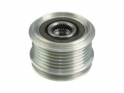 F-556174 Alternator freewheel pulleys Ford Ranger L4 2.2L Compatible close-up view of the metal pulley with grooves.