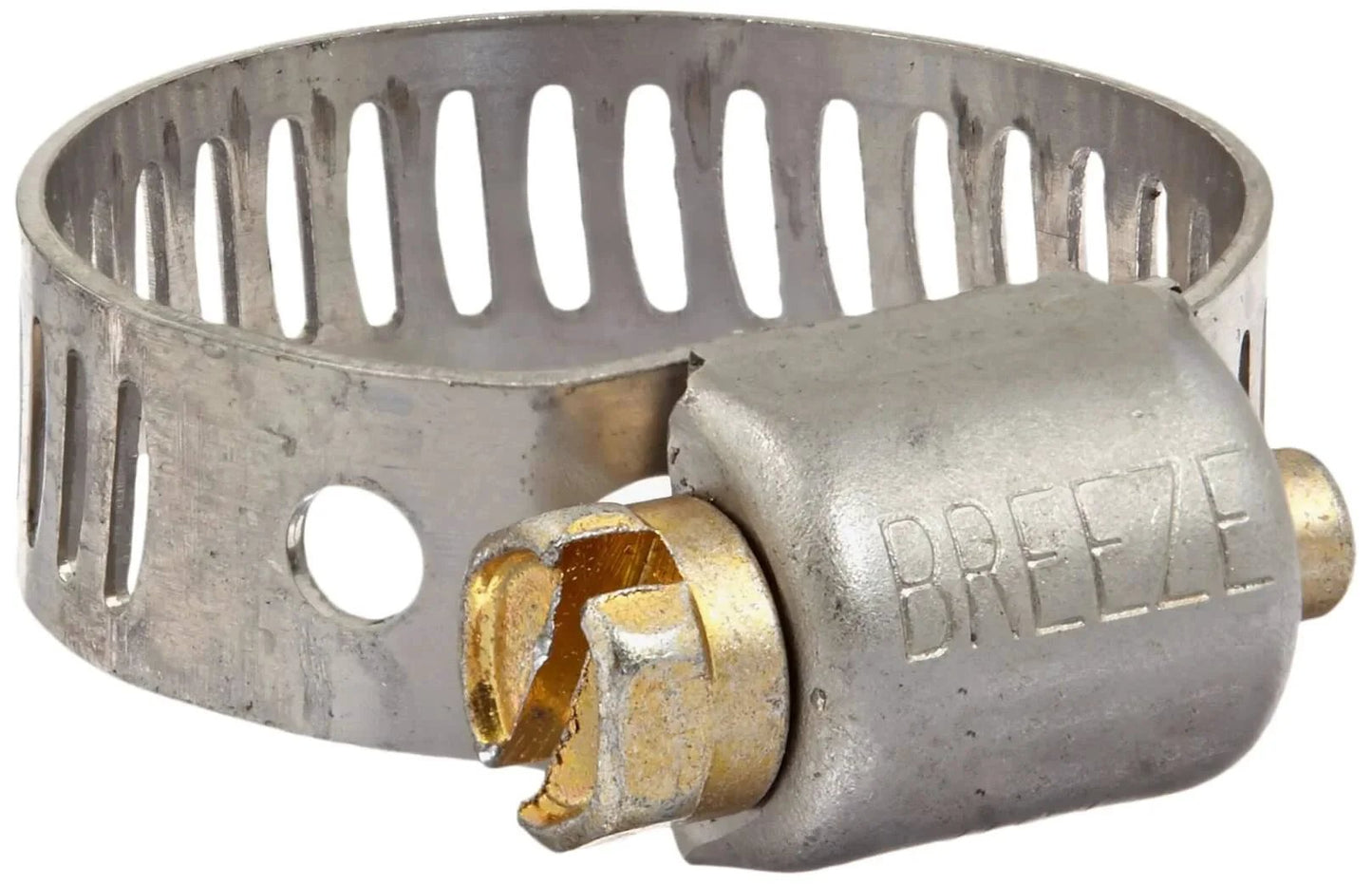 Stainless Steel Miniature Worm Drive Hose Clamp SAE Size 6 Fits 7/16 To 25/32 Inch Diameter Range And 5/16 Inch Bandwidth