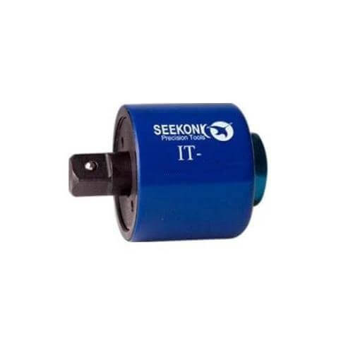 Seekonk IT-3-BL-81, 1/4" Pre-Set Torque Limiter, Blue, 81 in. lbs, close-up of blue inline torque tool