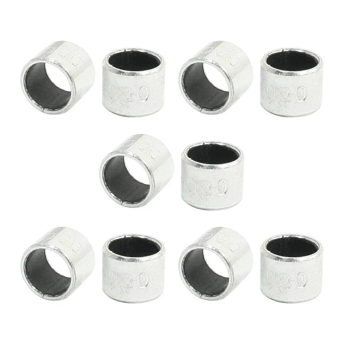 Self Lubricating Bearing Sleeve Bushing 5/16 Bore 25/64 OD 5/16 Length Carbon Steel Flanged Sleeve Bearing Set 10 Pieces