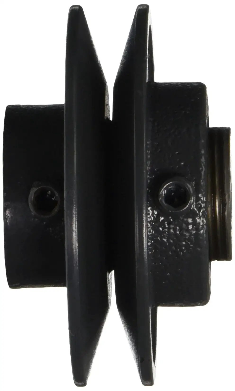 Side view of Variable Pitch Sheave With 1 Groove Finished Bore Cast Iron Construction For 3L Section Belts installed