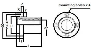 SMF8GUUE NB 8mm Slide Bush Ball Bushings Linear Motion Bearing