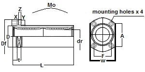 SMT10GWUUE NB 10mm Slide Bush Bushings Miniature Motion Linear Bearing