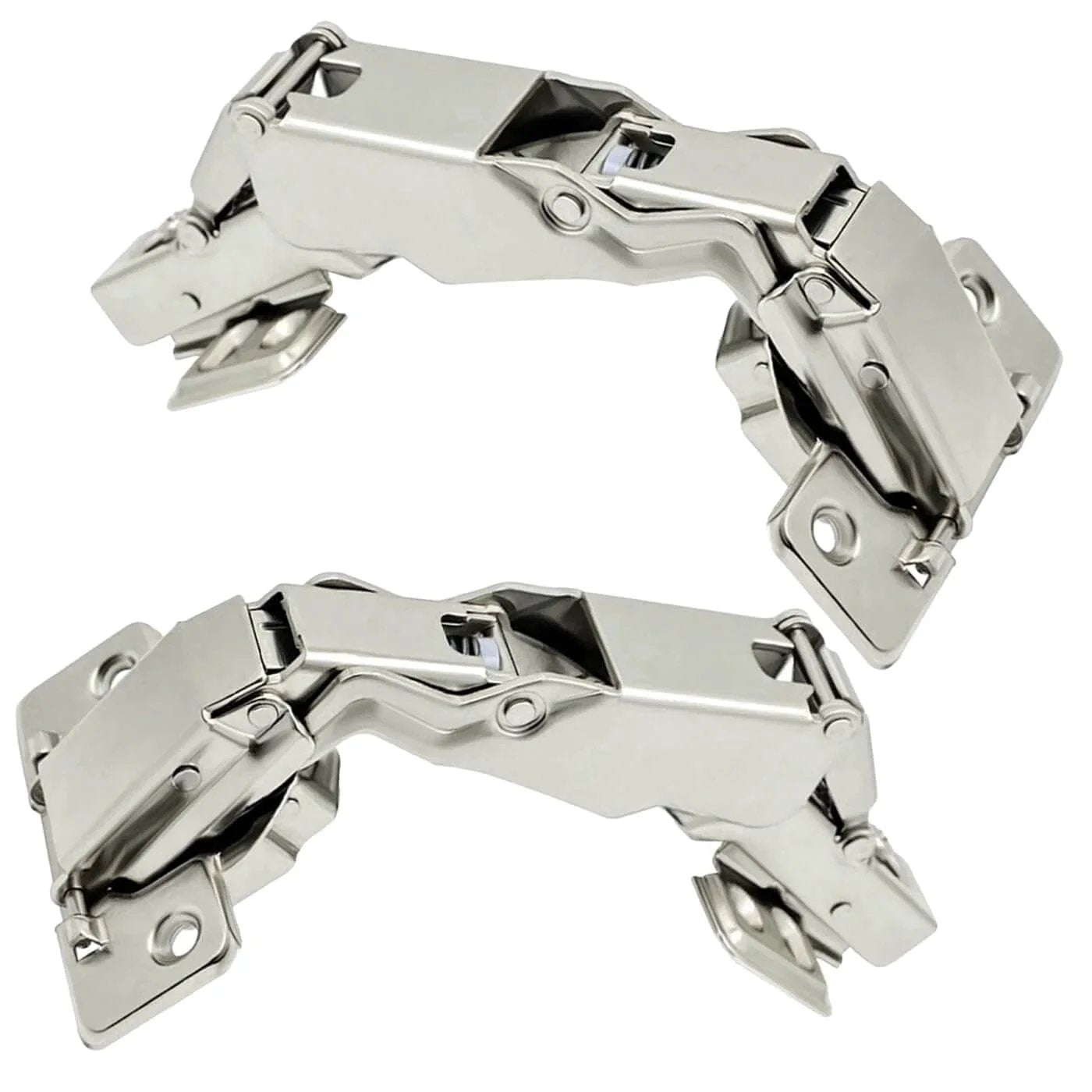 2pack 180 Degree Soft Closing cabinets Hinge, Conceal Frameless Cabinet Slow self Closing Hydraulic Adjustable Hinge, 180 Degree Cabinet Door Hinge (Full Cover)