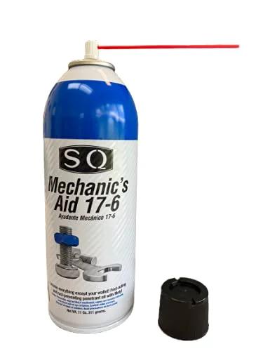 SQ Penetrating Catalyst Oil 17-6 Mechanic's Aid, 12 Pack, 11 Oz per can with spray nozzle and cap visible