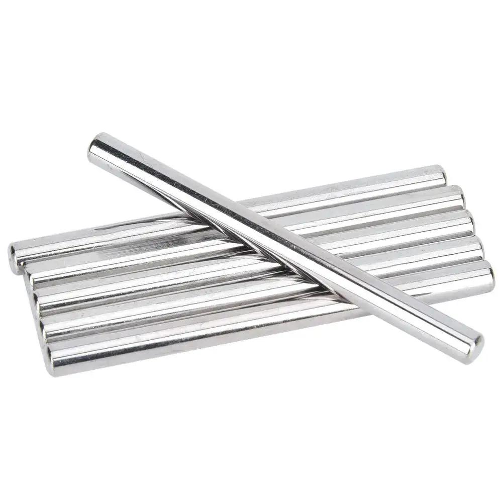 D Shaft Rods 303 and 304 Stainless Steel Accuracy Ground Axles for Robots, CNC Machines and Industrial Automation Gear, 6 pcs