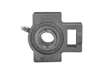 Front view of 2 Pack Stainless Set Screw Wide Take-Up Single Row Ball Bearing MUCST210-32NPRF RF Nickel Finish Shaft Mount.
