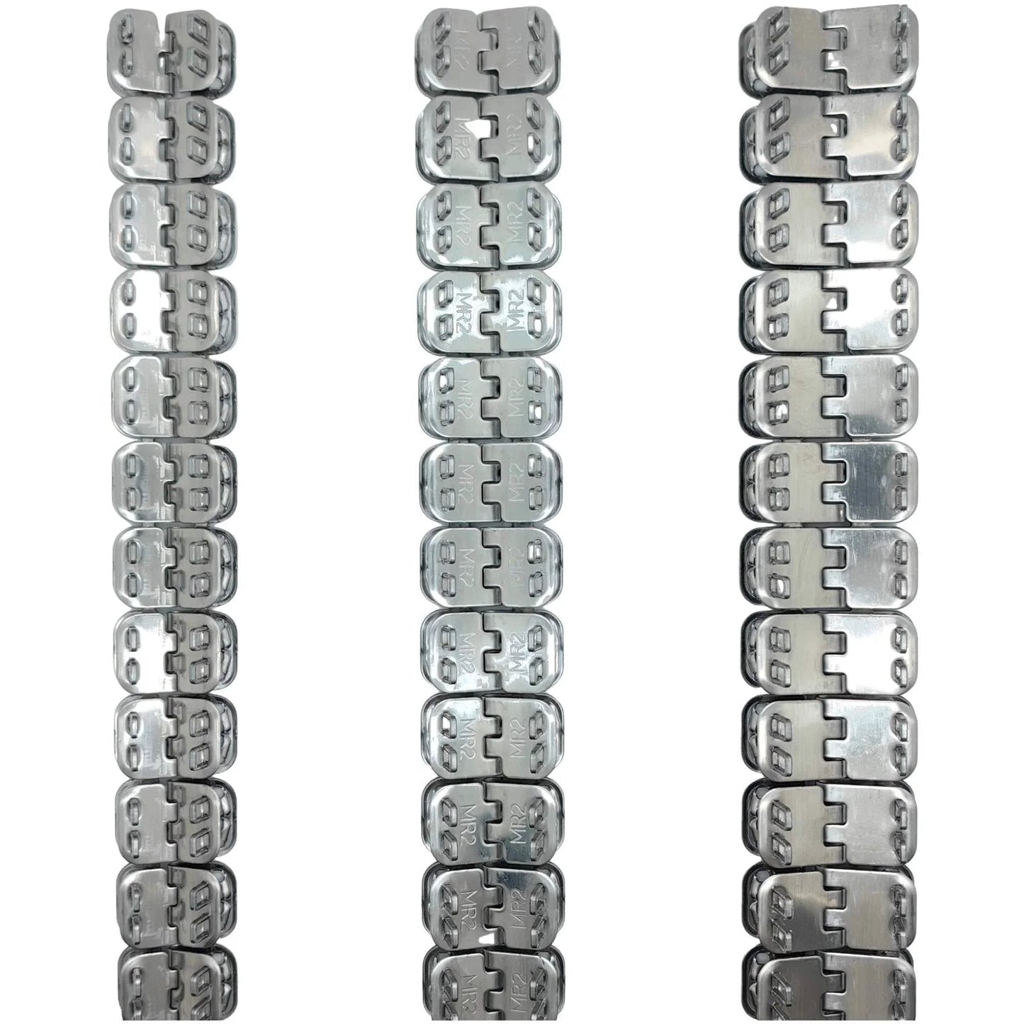 24 Inch Stainless Steel Conveyor Belt Fasteners With Hinge Pin Two Pairs In A Box For Belt Thickness 5 To 6 Millimeters Industrial Belt Staple Lacing Durable Lacing System Compatible With Staple Fasteners Tool