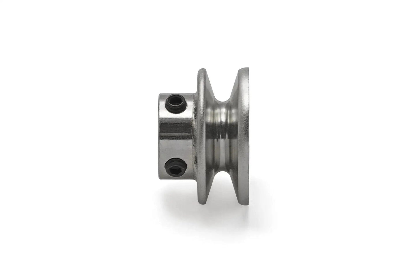 Side view of General Purpose Rugged V Groove Drive Pulley For Power Transmission Two Inch Outer Diameter Inner Diameter Five Eighths Inch