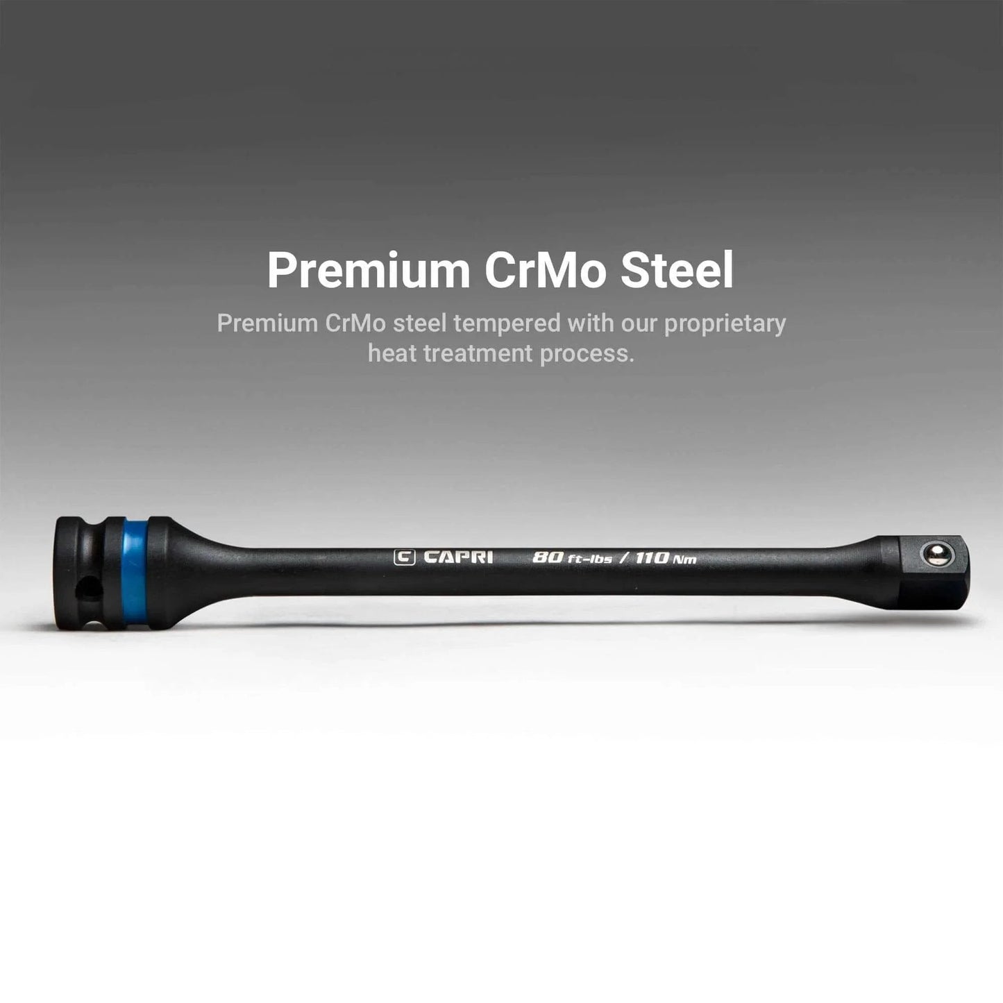 1/2 in. Drive 80 ft. lbs. Torque Limiting Extension Bar made of Chrome Molybdenum steel with a color-coded ring