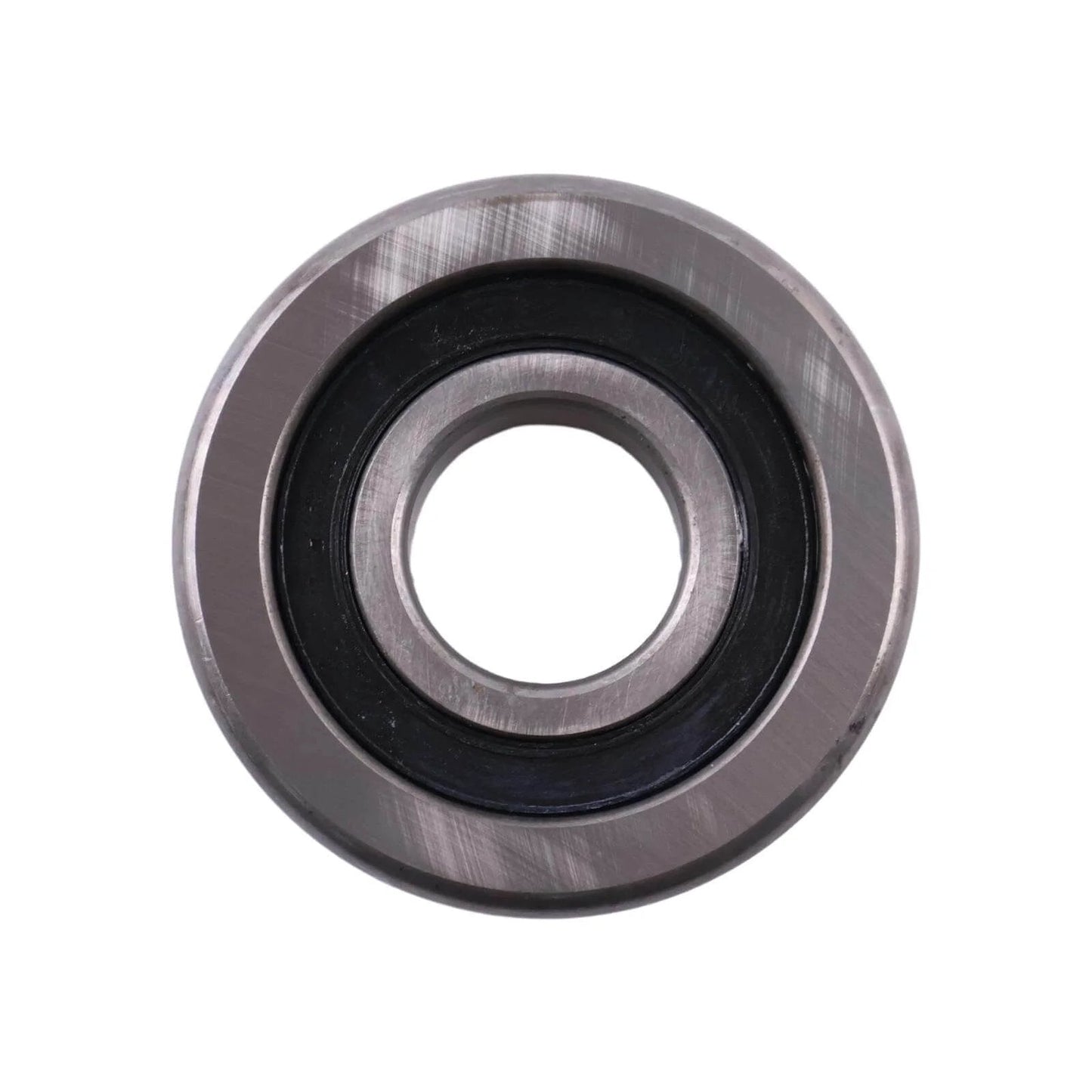 Front view of Mast roller bearing 61236-10480-71 compatible with Toyota forklifts, steel construction, for smooth mast movement