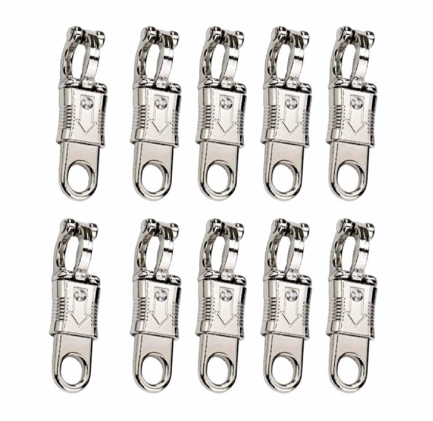 10 Pack Panic Snap Quick Release Metal Snap For Paracord And Get Back Whips With One Half Inch Eye And Quick Detach Clip Zinc Alloy Horse Snaps Durable Secure Locking For Reliable Use On Motorcycle Whips