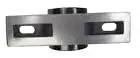 Front view of Built Tough Two Bolt Pillow Block Bearing 2-15 Sixteenths Inch Type E with double taper roller bearings