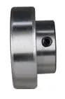 Side view of 1 Inch Insert Ball Bearing With Two Set Screws For Shaft Mounting Narrow Inner Race And 52mm Outer Race