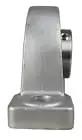 Side view of 1-1/4 Inch Stainless Steel Pillow Block Bearing With Wide Inner Ring And Two Set Screws, Stainless Steel Housing