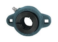 30mm 2-bolt flange bearing unit with wide inner ring, Accu-Loc style FX206, concentric collar lock, M10 bolt holes, sealed ball bearing insert for general purpose, each