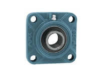 2-7/16 in 4-Bolt Flange Set Screw Sealed Ball Bearing UCF213-39, Medium Duty Unit with Cast Iron Housing, Bearing-Steel Insert, Contact Seal with Slinger, Relubricatable, Single (1 Each)