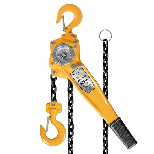 0.75 Ton Manual Lever Chain Hoist With G80 Galvanized Carbon Steel Construction And Double Pawl Brake, front view
