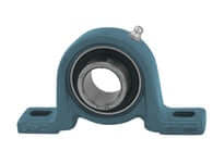 25mm Narrow Pillow Block BPW205 Single Unit with Set Screw, Malleable Iron Housing, Sealed Ball Bearing Insert, Bearing-Grade Steel, Contact Seal, Relubricatable for Industrial Use