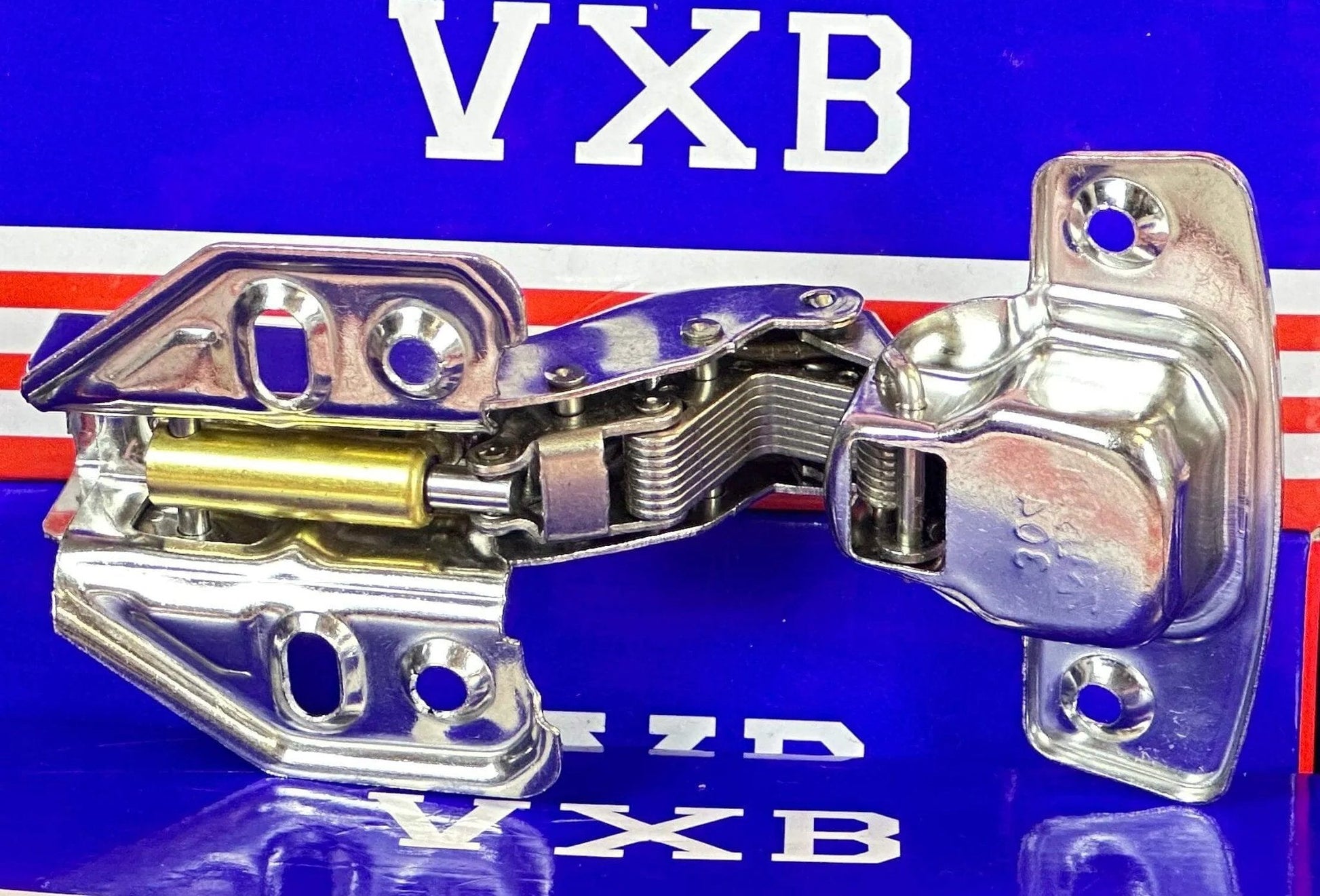 1 3/8" Stainless Steel half overlay Smooth Hydraulic Hinge