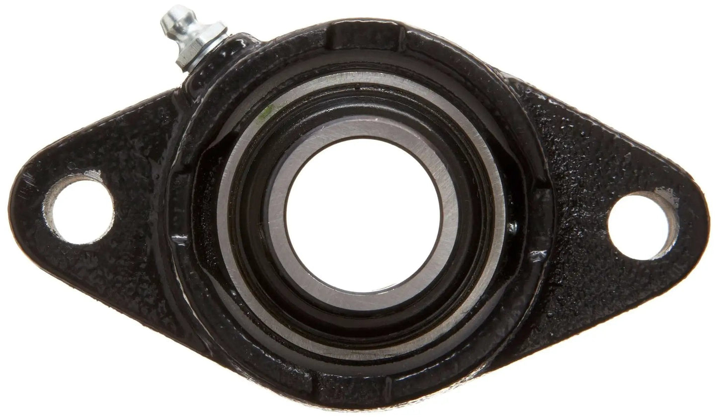 Front view of One Seven Sixteenth Inch Flange Block Ball Bearing FX3S223E Heavy Duty Cast Iron Housing by Rexnord Link Belt
