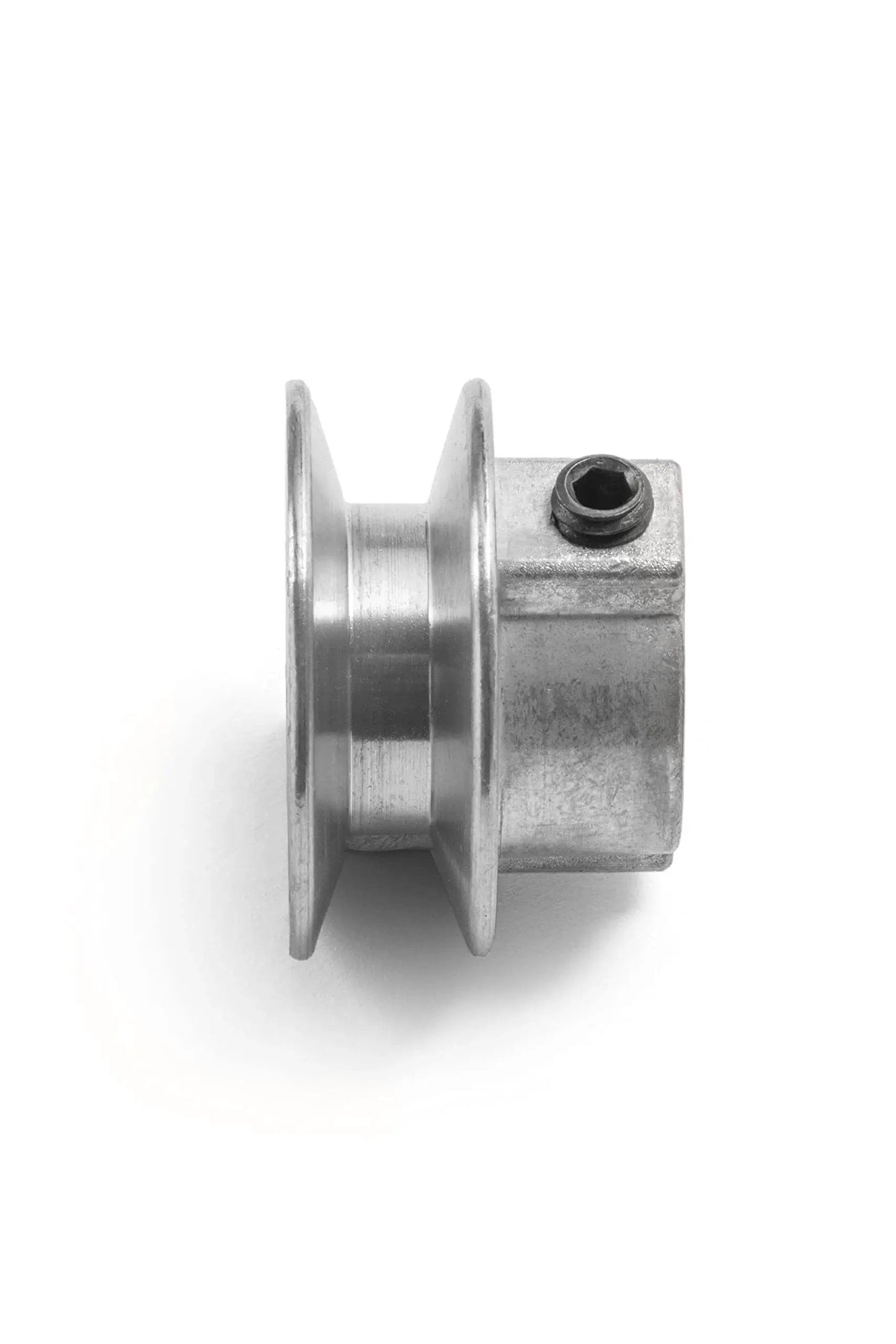 Side view of Heavy Duty 1.75 Inch V Groove Drive Pulley For 4L Belts, 1/2 Inch Bore, Zinc Alloy Die Cast Z3A, by Terre Products