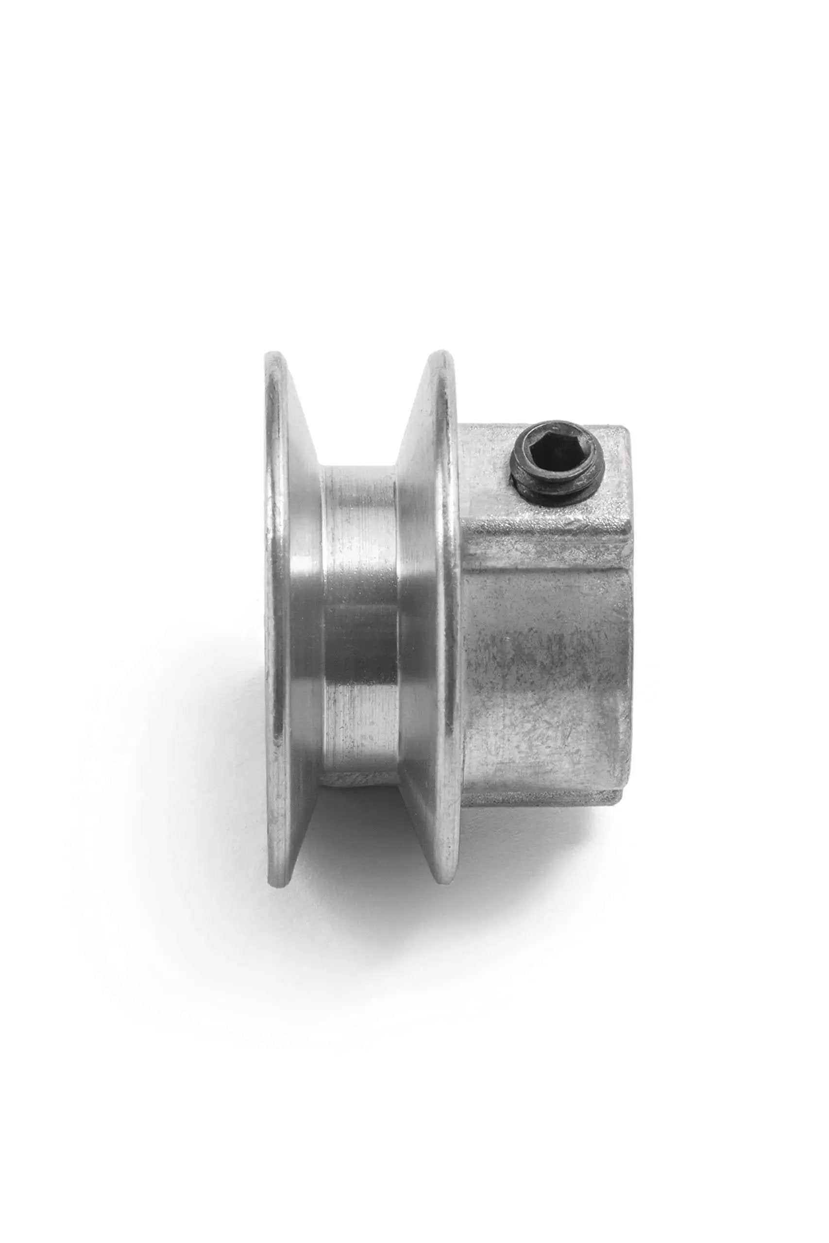 Side view of Heavy Duty 1.75 Inch V Groove Drive Pulley For 4L Belts, 1/2 Inch Bore, Zinc Alloy Die Cast Z3A, by Terre Products