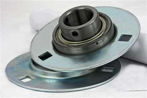 1" Inch Bore Flanged Bearing SBPF205-16 - 3-Bolt Pressed Steel Housing