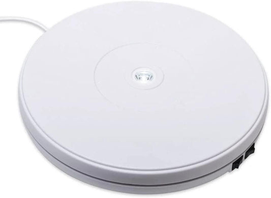 10" Electric Turntable Motorized Rotating Display Stand 20Lb max Loading White