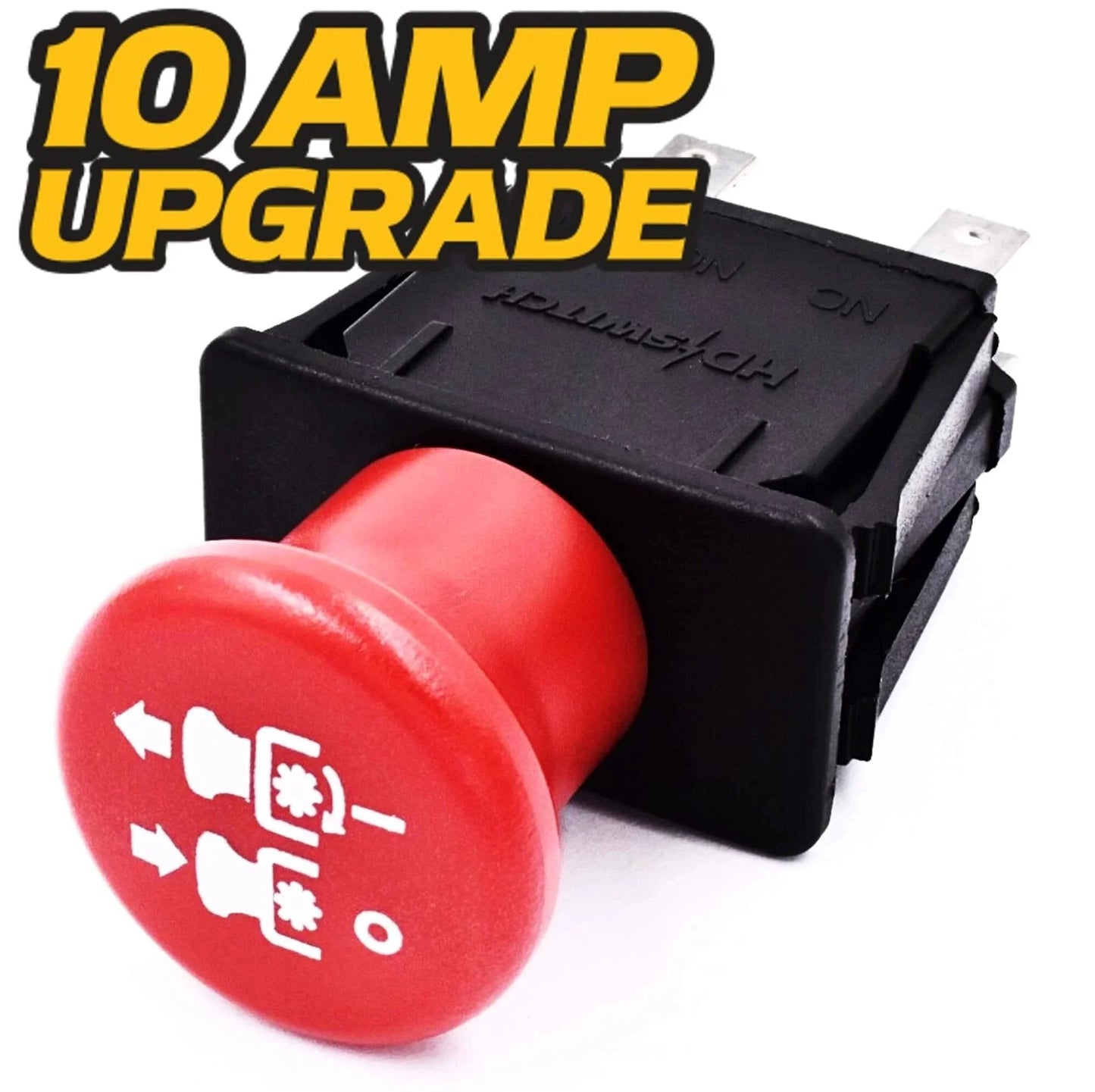 10 AMP PTO switch with red button for Ariens Gravely zero-turn mowers upgrade