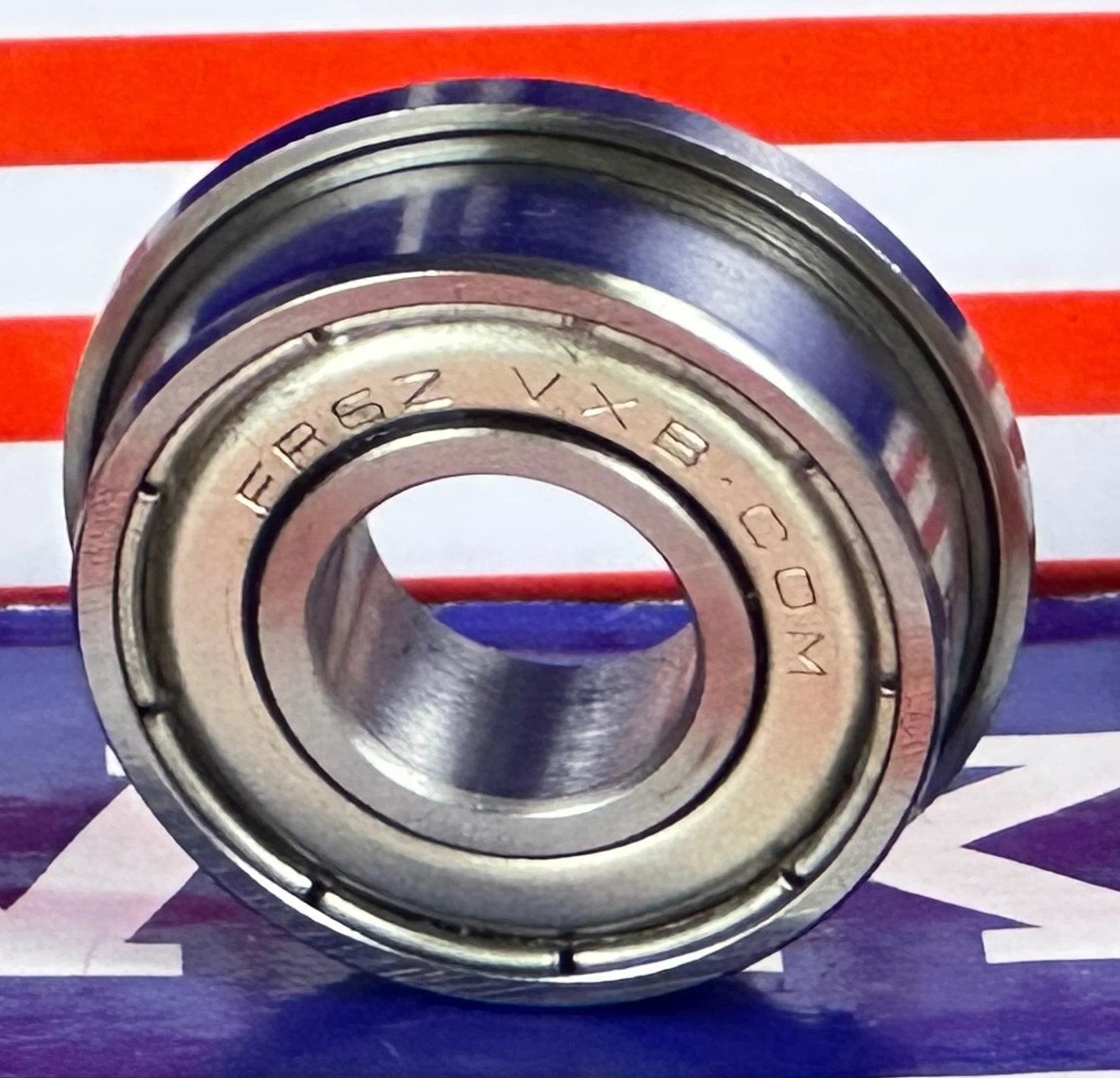 10-Pack Flanged Shielded Bearings FR6ZZ 3/8x7/8x9/32 inch Bearings