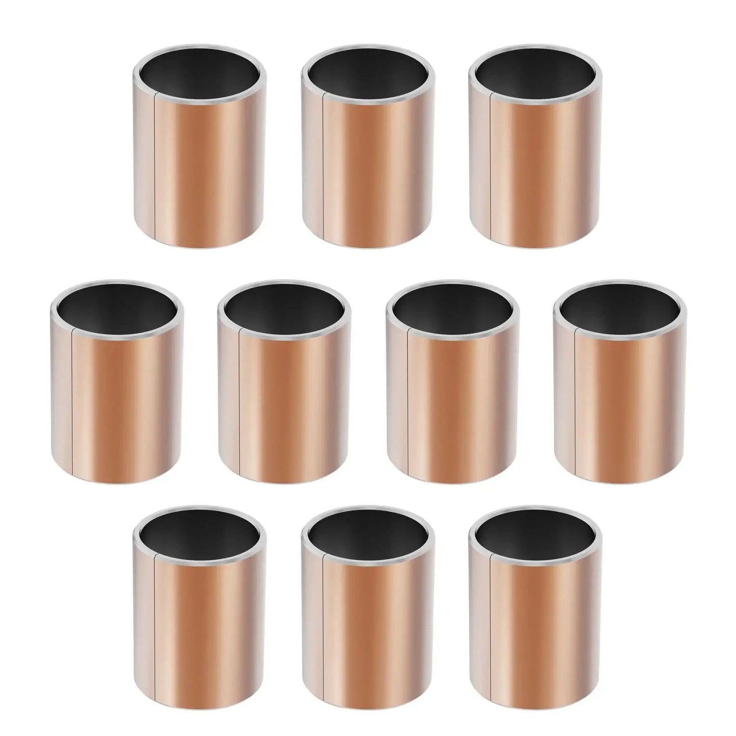 10 Pack Sleeve Bearings 10mm Bore 12mm Outer Diameter 15mm Length Self Lubricating Bronze Bushings For Industrial Machinery And Sliding Parts