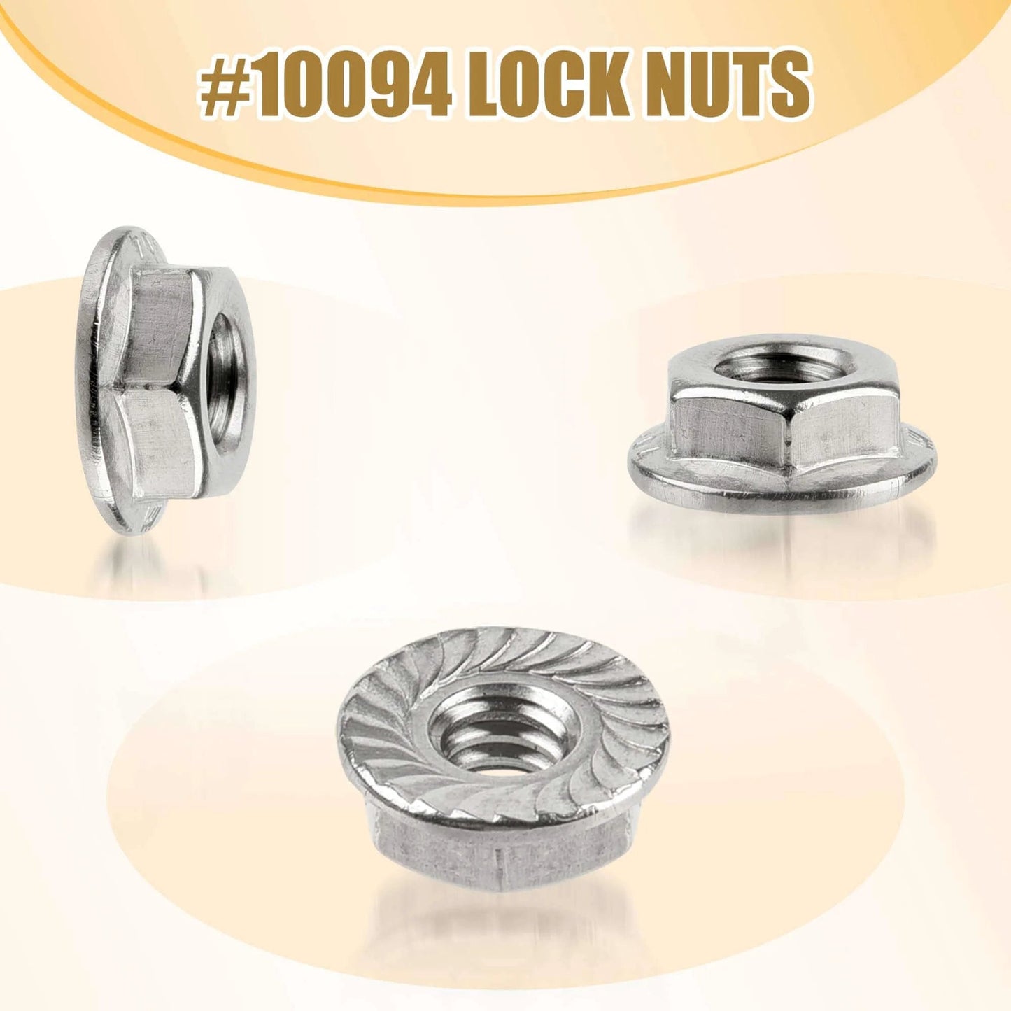#10094 Lock Nuts part of ✝️ 4 PCS Cut-Off Flange Track Bearing Kit for Tapco Pro & Max Siding Brake, alloy steel, different angles