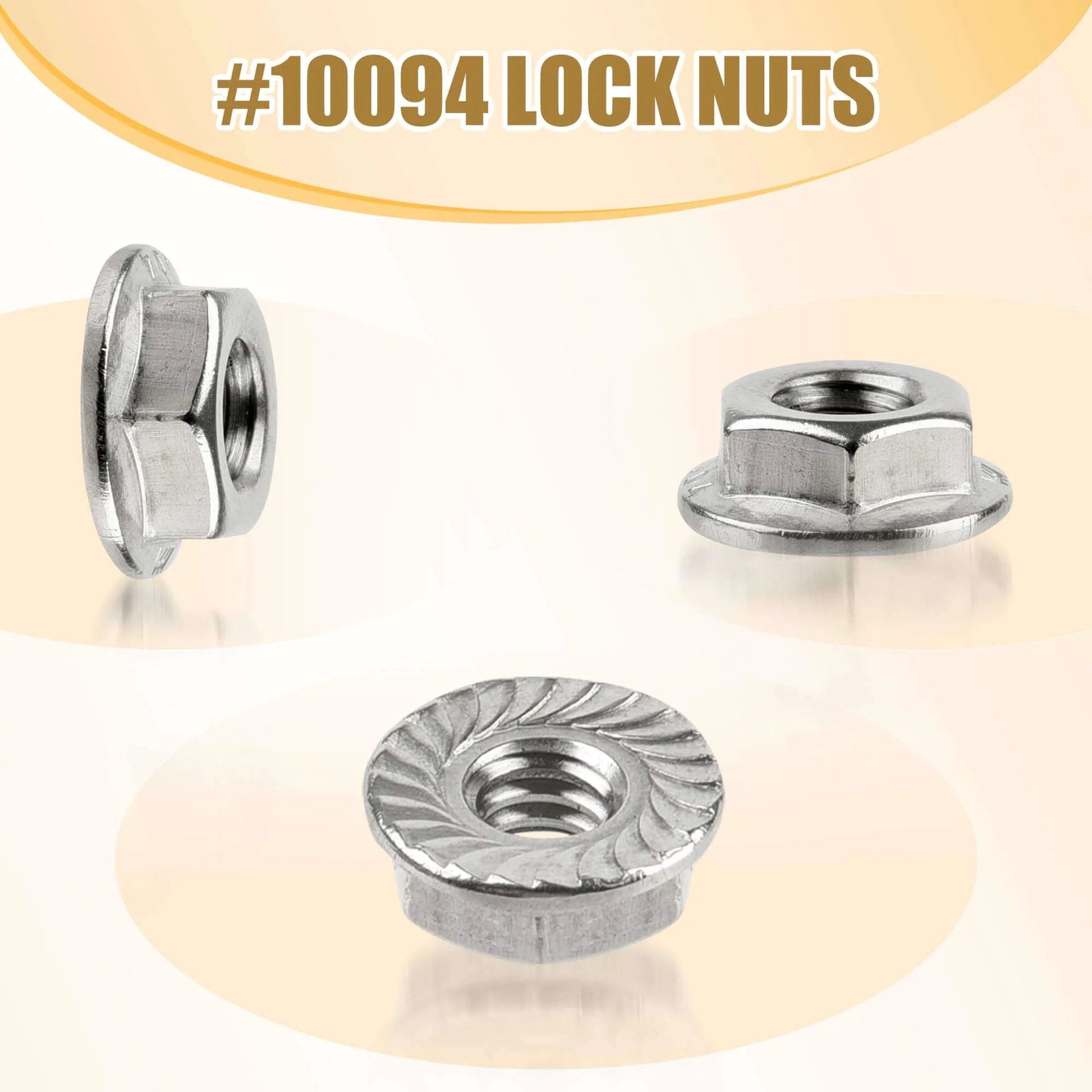 #10094 Lock Nuts part of ✝️ 4 PCS Cut-Off Flange Track Bearing Kit for Tapco Pro & Max Siding Brake, alloy steel, different angles