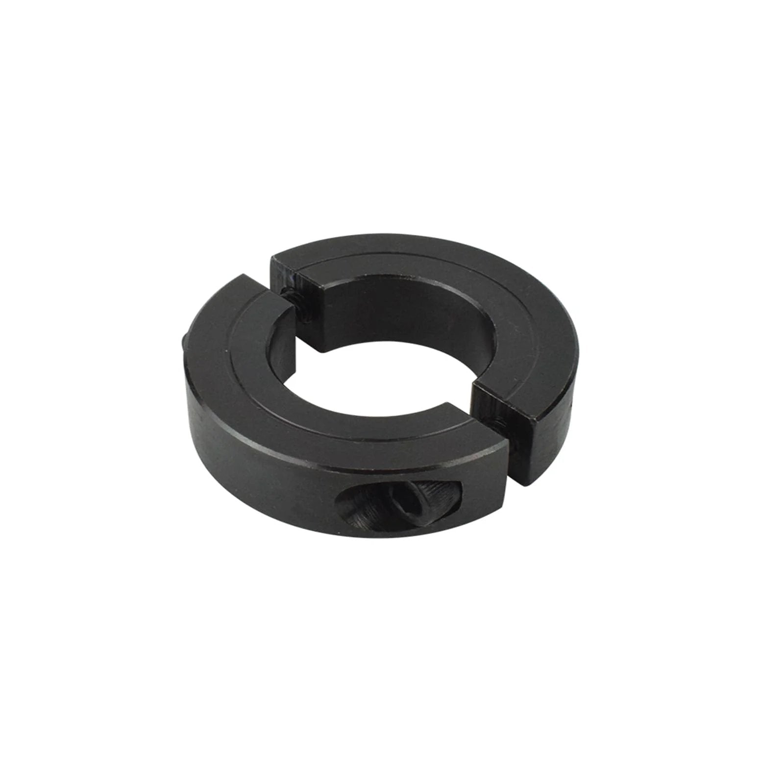Front view of (4-Pack) Shaft Collar 1" Bore, 1045 Steel Double Split Clamp-On Shaft Collars Style, 1-3/4" OD, 1/2" Thickness