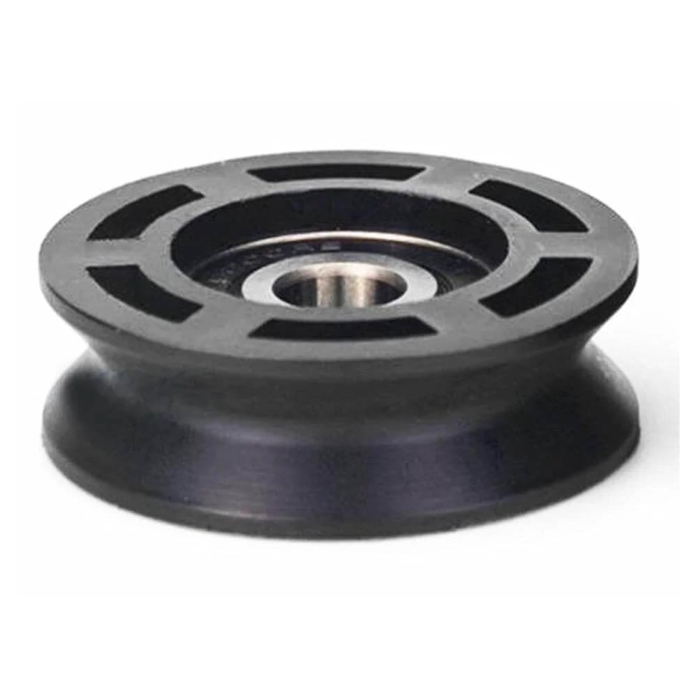 10mm Bore Bearing - 50mm Round Pulley V-Groove Track Roller Bearing 10x50x16mm
