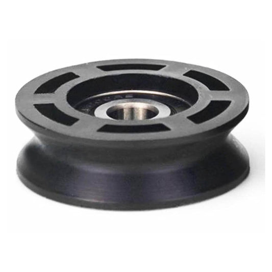 10mm Bore Bearing - 50mm Round Pulley V-Groove Track Roller Bearing 10x50x16mm