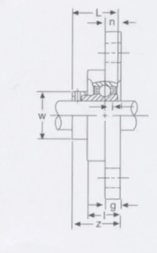 10mm Flange Bearing UFL000 Eccentric Collar Locking Two-Bolt Flange Unit