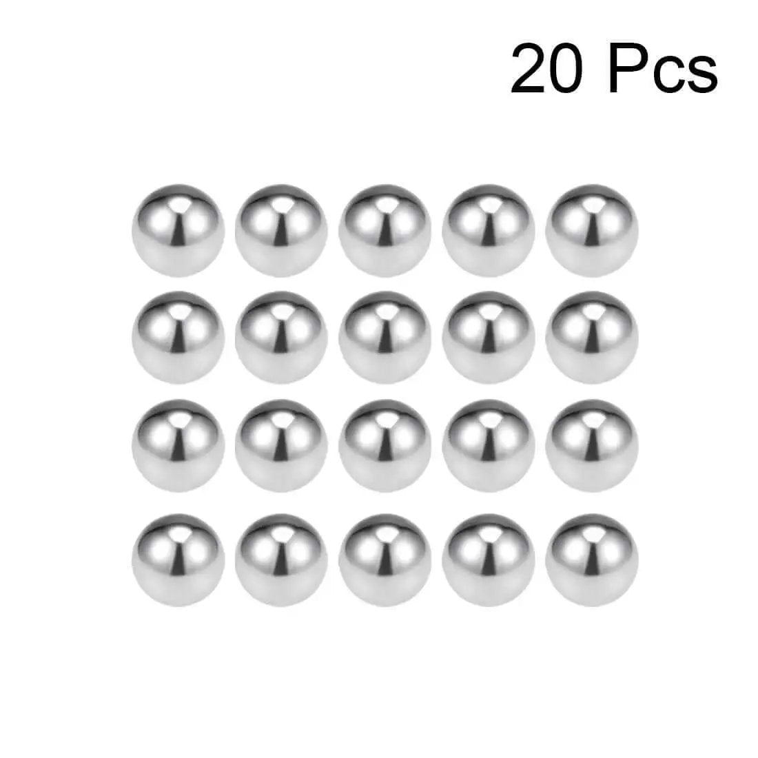 20 pcs 10mm stainless steel bearing balls G100 precision 304 grade for smooth friction corrosion resistant robotics and machinery bearings