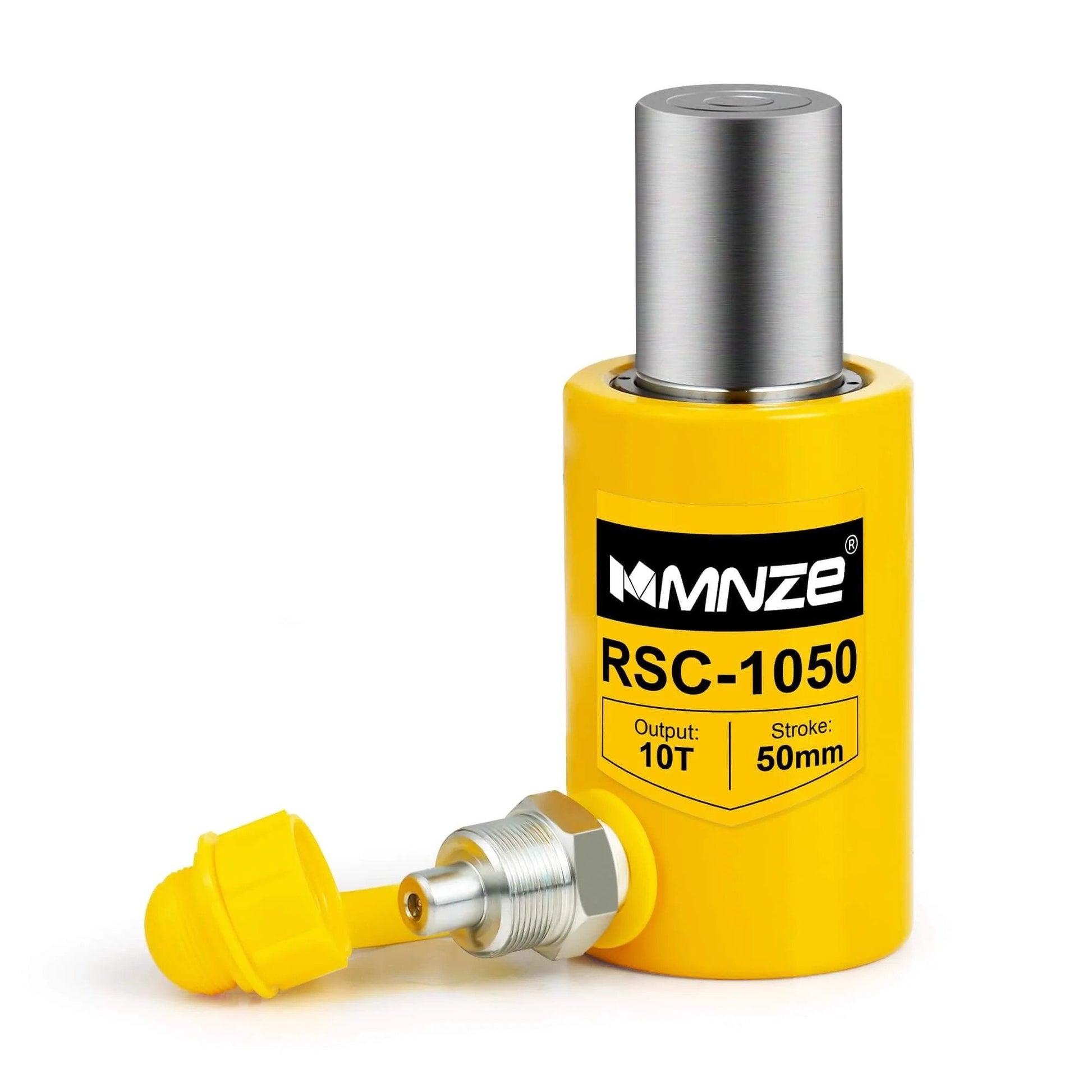 10T 50mm/2" Stroke Hydraulic Cylinder Jack Porta Power Ram Jack Single Acting Lifting Cylinder Retract Automatically for Machinery Ship