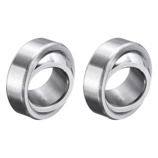 Compact 10x19x6mm spherical bearing pair pre-lubed for low noise ABEC 3 precision, GCr15 steel, smooth motion in assemblies