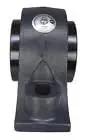 Front view of Built Tough Two Bolt Pillow Block Bearing 2-15 Sixteenths Inch Type E with Double Taper Roller Bearings.