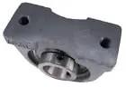 1-1/4 Inch Tapped Base Pillow Block Bearing With Wide Inner Ring And Two Set Screws For Shaft, Cast Iron Housing, Top View