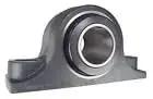 Side view of Heavy Duty Two Bolt Pillow Block Bearing Type E 2 3 16 Inch with Double Taper Roller Bearings 19321203.
