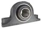 Interchangeable Type E Heavy Duty Two Bolt Pillow Block Bearing One And Seven Sixteenths Inch Model 19321107 front view